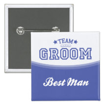 Team Groom-Best Man (Stars) Button