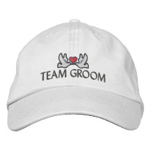 Team Groom Embroidered Baseball Cap