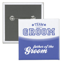 Team Groom-Father of Groom (Stars) Button