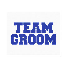 Team Groom Gallery Wrapped Canvas