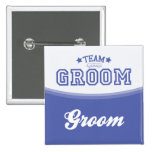 Team Groom-Groom (Stars) Button