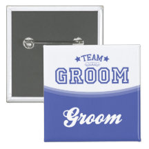 Team Groom-Groom (Stars) Button