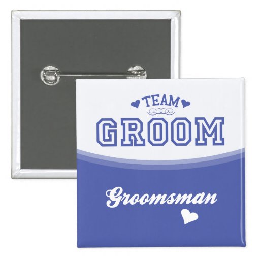 Team Groom Groomsman Button
