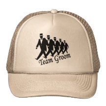 Team Groom (Men) Mesh Hats