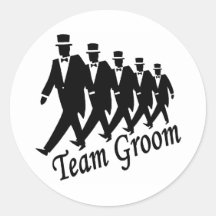 Team Groom (Men) Sticker