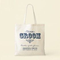 "TEAM GROOM" Personalised Wedding Party Tote Bag bags