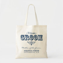 "TEAM GROOM" Personalised Wedding Party Tote Bag