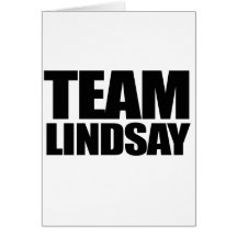 TEAM LINDSAY GREETING CARDS