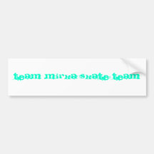 Team Mirka SKate Team Bumper Stickers