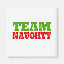 TEAM NAUGHTY -.png Fridge Magnets