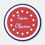 Team Obama Red Circle Magnets