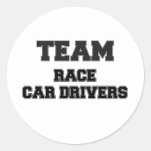 Team Race Car Drivers Stickers
