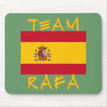 Team Rafa with Spanish Flag Mouse Mat