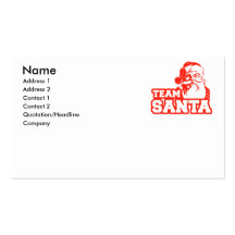 Team Santa - Business Card Template