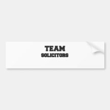 Team Solicitors Bumper Sticker
