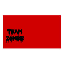 Team Zombie Business Card Templates
