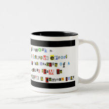 Teamwork Definition Wraparound Coffee Mugs