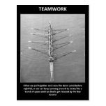 teamwork-either-we-pull-together-and cross-this post card