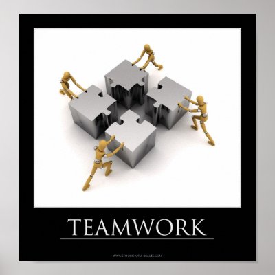 Teamwork Motivational Posters on Teamwork Motivational Poster   Zazzle Com Au