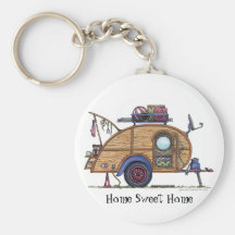 Tear Drop Camper Trailer RV Key Chains HSH