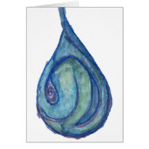 Tear Drop Greeting Card
