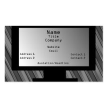 Tech Savvy Business Card, Light Grey