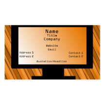 Tech Savvy Business Card, Orange