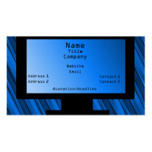 Tech Savvy Business Card, Royal Blue