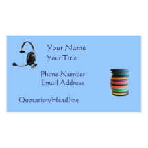 Tech Theatre Cards Business Card Template