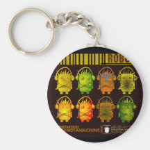 Techno Robot Keychains