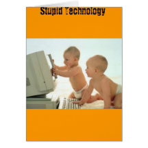Technology sucks greeting card