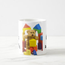 Ted builds a castle ... English tea mug