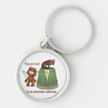 teddy bear asking siamese off table txt alternate key chains