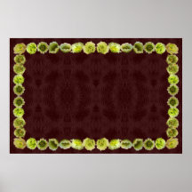 Teddy Bear Choola Cactu Border Poster