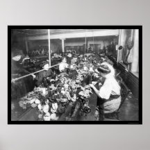 Teddy Bear Factory 1915 Print