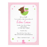 Teddy Bear Invitation - Pink