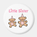 teddy bear little sister magnets
