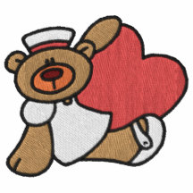 Teddy Bear Nurse Embroidered Shirt