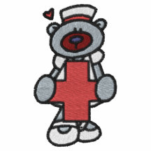 Teddy Bear Nurse Embroidered Shirt