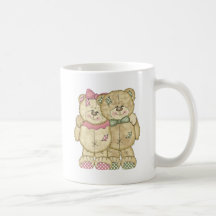 Teddy Bear Pair - Original Colours Mugs
