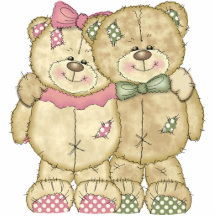 Teddy Bear Pair - Original Colours Photo Cutout