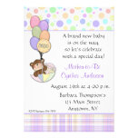 Teddy Bear Pastel Baby Shower Invitation