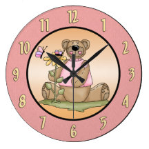 Teddy Bear Summer Wall Clock