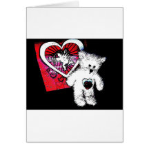 teddy bear valentine Photo 9969 Greeting Card