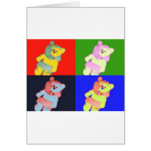 teddy bear valentine X 4Photo 9711 Card
