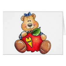 Teddy Bear with Apple Card