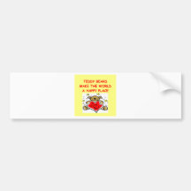 teddy bears bumper sticker