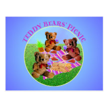 Teddy Bears Picnic Postcard