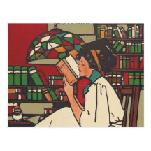 TEE Book Worm Post Card