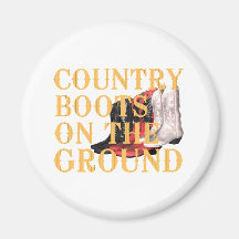 TEE Country Boots Refrigerator Magnets